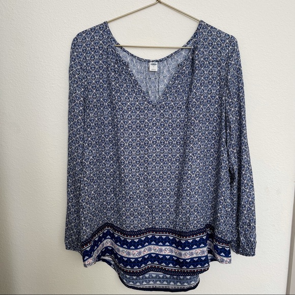 Old Navy Tops - Old Navy long-sleeve blouse